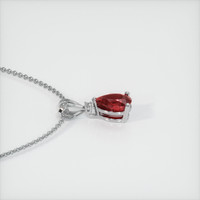 1.01 Ct. Ruby Pendant, 14K White Gold 3