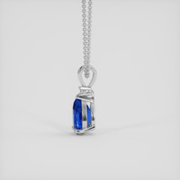 1.62 Ct. Blue Sapphire Pendant, 18K White Gold 3