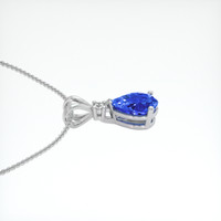 1.46 Ct. Blue Sapphire Pendant, 18K White Gold 3