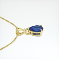 0.83 Ct. Blue Sapphire Pendant, 14K Yellow Gold 3