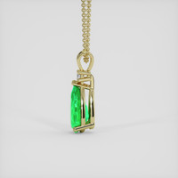 1.04 Ct. Emerald Pendant, 18K Yellow Gold 3