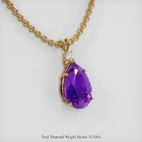 20.50 Ct. Gemstone Pendant, 18K Yellow Gold 2