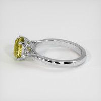 2.67 Ct. Yellow Sapphire Ring, Platinum 950 4