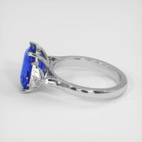 4.45 Ct. Blue Sapphire Ring, Platinum 950 4