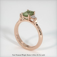 1.33 Ct. Sapphire Ring, 14K Rose Gold 2