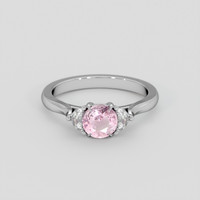 0.61 Ct. Pink Sapphire Ring, Silver 1