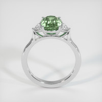 3.64 Ct. Green Sapphire Ring, 14K White Gold 3