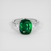 2.97 Ct. Emerald Ring, 18K White Gold 1