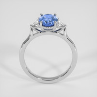 2.25 Ct. Blue Sapphire Ring, 18K White Gold 3