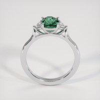 1.62 Ct. Green Sapphire Ring, 18K White Gold 3