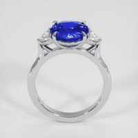 3.31 Ct. Blue Sapphire Ring, 18K White Gold 3