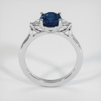 1.80 Ct. Blue Sapphire Ring, 18K White Gold 3