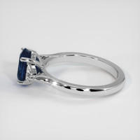 1.80 Ct. Blue Sapphire Ring, 18K White Gold 4