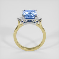 4.63 Ct. Blue Sapphire Ring, 14K White & Yellow 3