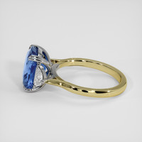 4.63 Ct. Blue Sapphire Ring, 14K White & Yellow 4