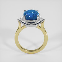 4.62 Ct. Blue Sapphire Ring, 14K White & Yellow 3