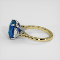 4.62 Ct. Blue Sapphire Ring, 14K White & Yellow 4