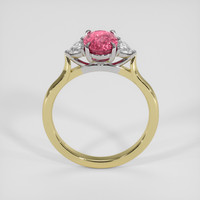 2.09 Ct. Padparadscha Sapphire Ring, 18K White & Yellow 3