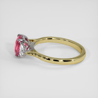 2.09 Ct. Padparadscha Sapphire Ring, 18K White & Yellow 4