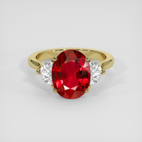 2.35 Ct. Ruby Ring, 10K Yellow Gold 1