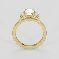 2.24 Ct. Peach Sapphire Ring, 10K Yellow Gold 3