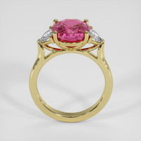 4.24 Ct. Pink Sapphire Ring, 10K Yellow Gold 3