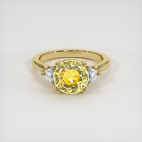 3.53 Ct. Yellow Sapphire Ring, 10K Yellow Gold 1