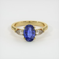 2.16 Ct. Sapphire Ring, 14K Yellow Gold 1