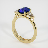 2.16 Ct. Sapphire Ring, 14K Yellow Gold 3