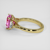 5.27 Ct. Purplish Pink Sapphire Ring, 14K Yellow Gold 4