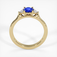 0.77 Ct. Blue Sapphire Ring, 18K Yellow Gold 3