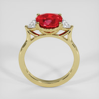 2.35 Ct. Ruby Ring, 18K Yellow Gold 3