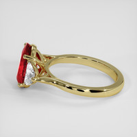 2.35 Ct. Ruby Ring, 18K Yellow Gold 4