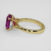 4.54 Ct. Purple Sapphire Ring, 18K Yellow Gold 4