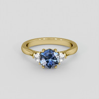 2.00 Ct. Blue Sapphire Ring, 18K Yellow Gold 1