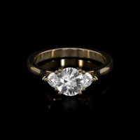 1.17 Ct. Sapphire Ring, 18K Yellow Gold 1