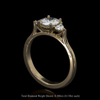 1.17 Ct. Sapphire Ring, 18K Yellow Gold 2