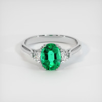 1.19 Ct. Emerald Ring, Platinum 950 1