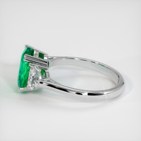 2.10 Ct. Emerald Ring, Platinum 950 4