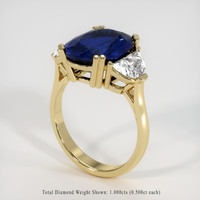 5.75 Ct. Sapphire Ring, 18K Yellow Gold 2