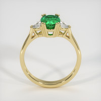 1.19 Ct. Emerald Ring, 18K Yellow Gold 3