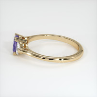 0.78 Ct. Sapphire Ring, 18K Yellow Gold 4