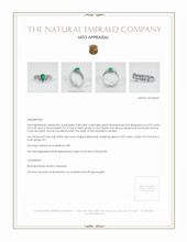 Emerald Ring 0.48 Ct. Platinum 950 Appraisal