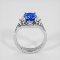 3.23 Ct. Blue Sapphire Ring, Platinum 950 3
