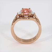 1.46 Ct. Padparadscha Sapphire Ring, 18K Rose Gold 3