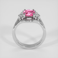 2.02 Ct. Padparadscha Sapphire Ring, 18K White Gold 3