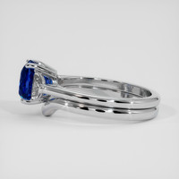 2.13 Ct. Blue Sapphire Ring, 18K White Gold 4