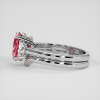 2.52 Ct. Padparadscha Sapphire Ring, 18K White Gold 4