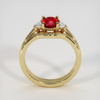 1.20 Ct. Ruby Ring, 18K Yellow Gold 3