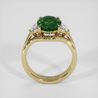 4.05 Ct. Green Sapphire Ring, 18K Yellow Gold 3